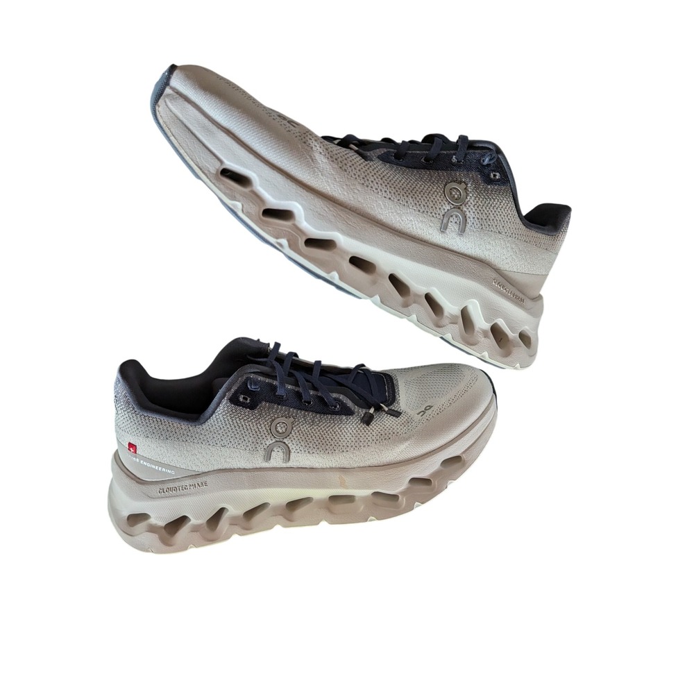 On Cloudsurfer Glacier Black Running Shoes Womens 7.5 LIKE NEW